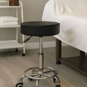 Pasukama kosmetinė medicininė kėdė su reguliuojamu aukščiu, juoda, ModernHome - Image 3