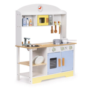 Vaikiška virtuvėlė, orkaitė, skalbimo mašina, mikrobangų krosnelė, 12 priedų ECOTOYS - Image 3