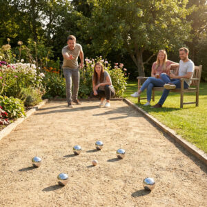 Boules žaidimo rinkinys Petanque 8 rutuliai + dėklas ir priedai - Image 3