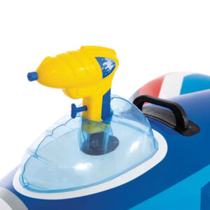 Pripučiamas naikintuvo formos plaukimo ratas vaikams su vandens patranka – INTEX 57531-BLUE - Image 3