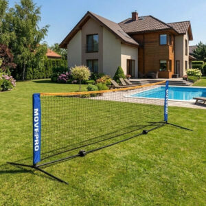 Universalus 305x140 cm 3-in-1 reguliuojamas tinklas badmintonui, tinkliniui ir tenisui su krepšiu, MOVEPRO - Image 3