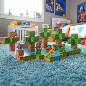 Magnetinių konstruktorių rinkinys vaikams 142 dalių kaladėlės dinozaurai - Image 3