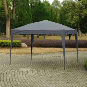 Sodo paviljono palapinė 3x3 m, surenkama stoginė sodui ar terasai, pilka, MultiGarden - Image 3