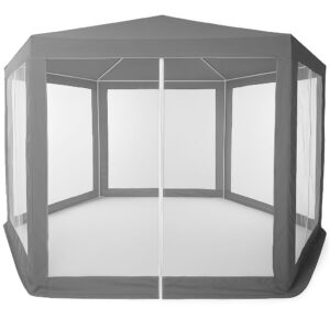 Sodo prekybinė palapinė 2x2x2 m su tinkleliu nuo uodų, pilka, MultiGarden - Image 3