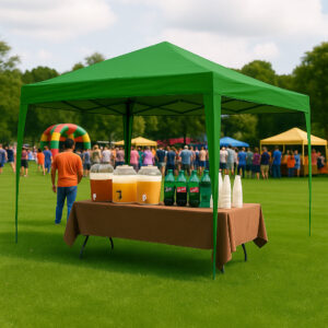 Sodo paviljono palapinė 3x3 m, surenkama stoginė sodui ar terasai, žalia, MultiGarden - Image 3