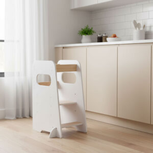 Montessori virtuvės pagalbininkas, reguliuojamas vaikiškas laiptelis-kėdutė ECOTOYS - Image 3