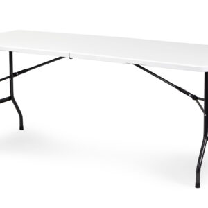 Kateringas stalas 180 cm, sulankstomas į lagaminą, baltas, MultiGarden - Image 3
