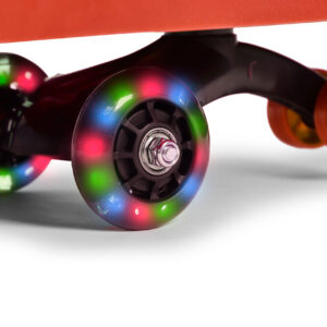 Vaikiškas paspirtukas-mašinėlė su LED ratukais, raudonas ECOTOYS - Image 3
