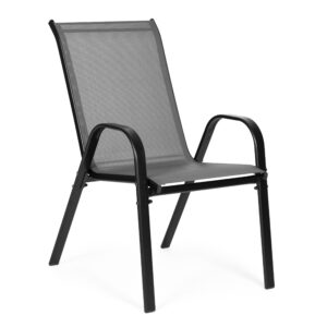 4 sodo kėdžių komplektas terasai ar balkonui, pilkos spalvos, MultiGarden - Image 3