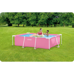 Didelis stačiakampis karkasinis sodo baseinas 220 x 150 cm INTEX 28266 - Image 3