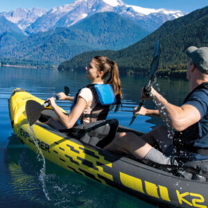 Pripučiamas baidarė Explorer K2 2 asmenims, irklai + pompa INTEX 68307 - Image 3