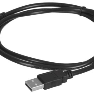Lanberg CA-USBA-11CC-0010-BK USB kabelis 1 m 2.0 USB B Juoda - Image 2