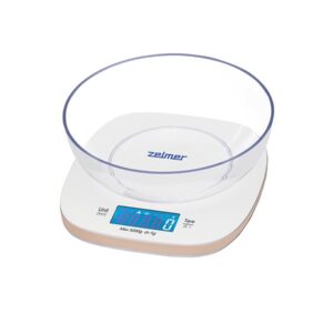 Zelmer ZKS1451 virtuvinės svarstyklės Balta Stalviršis Kvadratas Elektroninės virtuvinės svarstyklės