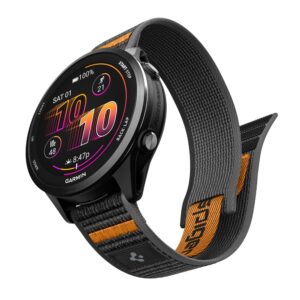 SPIGEN ATHLEX AIR GARMIN QUICK RELEASE 22 MM AKTYVUS JUODAS/ORANŽINIS - Image 3
