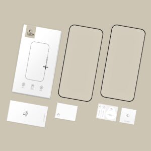 Grūdintas stiklas Tech-Protect Glass Fit+ 2-Pack Xiaomi 17T Pro juodos spalvos - Image 3