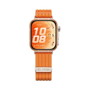 Tech-Protect NYLON Huawei Watch Fit 3 / 4 / 4 Pro / 5 / 5 Pro ORANŽINĖ - Image 3