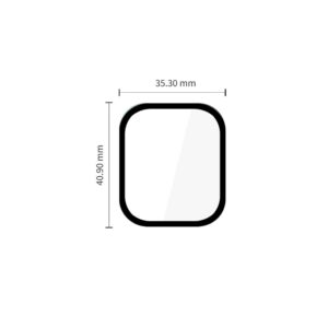 Hibridinis stiklas Tech-Protect Glass FLEX+ 2-PACK HUAWEI WATCH FIT 5 PRO BLACK - Image 4