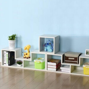 Bookcase, modular cabinet, chest of drawers, shelves, WHITE - Image 4