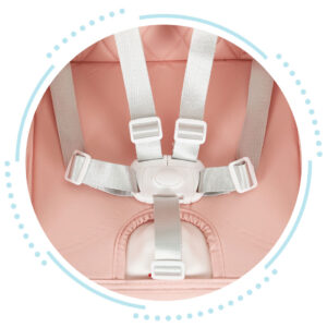Sulankstoma vaikiška maitinimo kėdutė 3-in-1, rožinė, ECOTOYS - Image 4