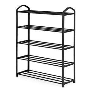 Metalinis batų stovas, 5 lentynos, 15 porų batų, juodas ModernHome - Image 4