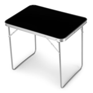 Stovyklavimo stalas, sulankstomas iškylų stalas, 80x60 cm, juodas, MultiGarden - Image 4