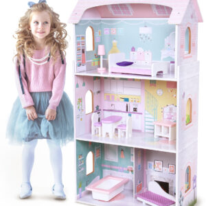 Medinis lėlių namas Jagodowa Residence Ecotoys - Image 4