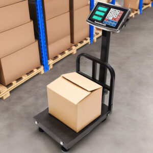 Elektroninės svarstyklės 200 kg, sandėliui, parduotuvei, platforminės, krovininės, pramoninės, LCD - Image 4