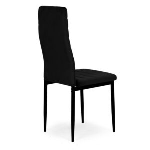 Kėdės su profiliuotu atlošu – JUODAS AKSOMAS – 4 vnt. komplektas - Image 4