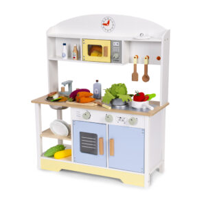 Vaikiška virtuvėlė, orkaitė, skalbimo mašina, mikrobangų krosnelė, 12 priedų ECOTOYS - Image 4