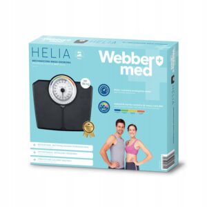 Klasikinės mechaninės vonios svarstyklės iki 180 kg juodos spalvos WEBBER BMI - Image 4