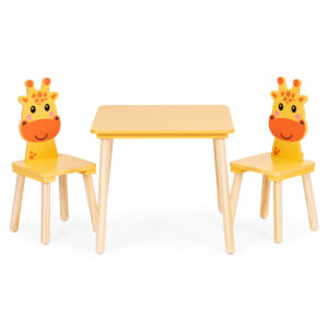Vaikiškų baldų komplektas stalas + 2 kėdės Giraffe ECOTOYS - Image 4
