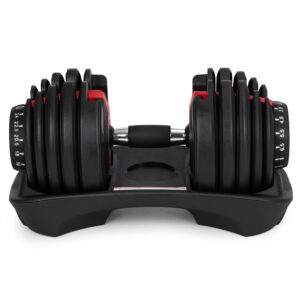 Reguliuojamas ketaus hantelis su stovu 2.5-24 kg, MOVEPRO - Image 4