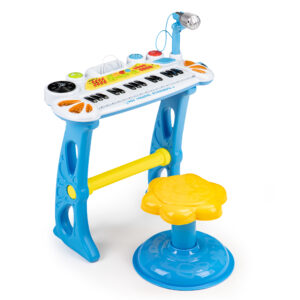 Klaviatūra vargonai pianinas su mikrofonu MP3 mėlynas - Image 4