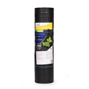 Juodas UV spinduliams atsparus agrotekstilės audinys 150 g/m² piktžolių kontrolės danga 1,6×50 m, smeigtukai, MultiGarden - Image 4