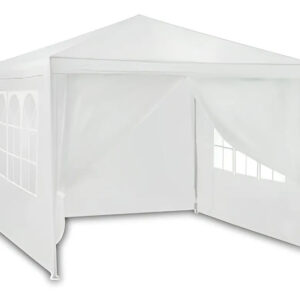 Sodo komercinė pavėsinė-palapinė, 3x3 m, 4 sienos, balta, MultiGarden - Image 4