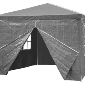 Komercinė sodo pavėsinė-palapinė, 3x3 m, 4 sienos, pilka, MultiGarden - Image 4