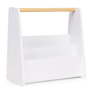 Montessori vaikiška knygų lentyna, 3 aukštų knygų stovas-organizeris, balta ECOTOYS - Image 4