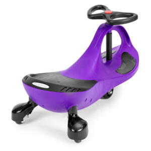 Vaikiškas paspirtukas-mašinėlė su LED ratukais, violetinis ECOTOYS - Image 4