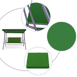 Sėdimoji pagalvėlė sodo sūpynėms 127x100 cm, žalia, MultiGarden - Image 4