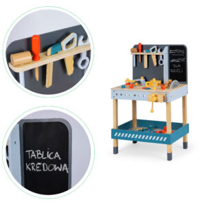 Medinis įrankių dirbtuvės rinkinys su 47 dalimis, ECOTOYS - Image 4