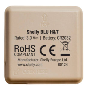 Temperature and humidity sensor Shelly Blu H&T juodos spalvos mocha - Image 3