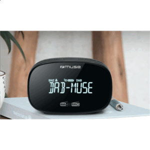 Muse | DAB+/FM Dual Alarm Clock Radio | M-150 CDB | Alarm function | AUX in | Black - Image 2