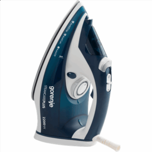 Gorenje | Steam Iron | SIH2200TQC | Steam Iron | 2200 W | Water tank capacity 300 ml | Continuous steam 30 g/min | Steam boost performance 90 g/min | Blue/White - Image 2