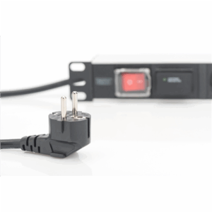 Digitus | 1U Aluminum PDU, rackmountable, 7x safety outlet 16A Plug, 250VAC 50/60Hz, switch, surge protection | DN-95407 - Image 2