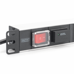 Digitus | 1U Aluminum PDU, rackmountable, 7x safety outlet 16A Plug, 250VAC 50/60Hz, switch, surge protection | DN-95407 - Image 3