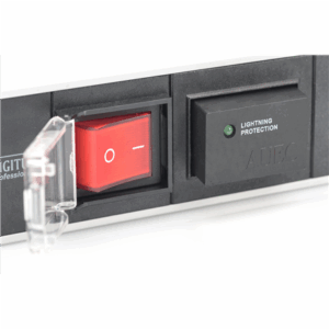 Digitus | 1U Aluminum PDU, rackmountable, 7x safety outlet 16A Plug, 250VAC 50/60Hz, switch, surge protection | DN-95407 - Image 4