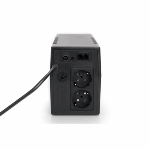 Digitus | Line-Interactive UPS | Line-Interactive UPS DN-170063, 600VA, 360W, 1x 12V/7Ah battery, 2x CEE 7/7 outlet, 2x RJ-11, 1x USB 2.0 type B, LED, Simulated Sine Wave, 298x101x142mm, 4.35kg | 600 VA | 360 W - Image 3