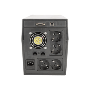 Digitus | Line-Interactive UPS | Line-Interactive UPS DN-170074, 1000VA, 600W, 2x 12V/7Ah battery, 4x CEE 7/7 outlet, 2x RJ45, 1x USB 2.0 type B, 1x RS232, LCD, Simulated Sine Wave, 338x150x162mm, 7.8kg | 1000 VA | 600 W - Image 7