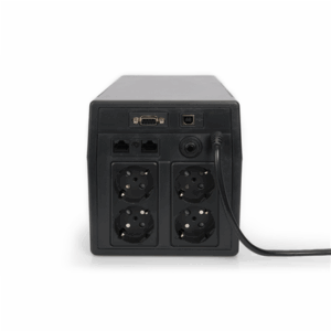 Digitus | Line-Interactive UPS | Line-Interactive UPS DN-170075, 1500VA, 900W, 2x 12V/9Ah battery, 4x CEE 7/7 outlet, 2x RJ45, 1x USB 2.0 type B, 1x RS232, LCD, Simulated Sine Wave, 380x158x198mm, 10.1kg | 1500 VA | 900 W - Image 4