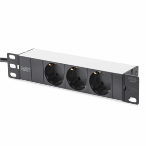 Digitus 10" Network Set, 6U cabinet, shelf, PDU, 8-port switch, CAT 6 patch panel, Grey | Digitus | Network Set | DN-10-SET-1 - Image 1
